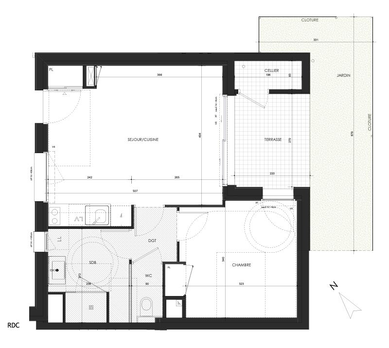 Appartement 2 pièces - 41m² - ST MALO