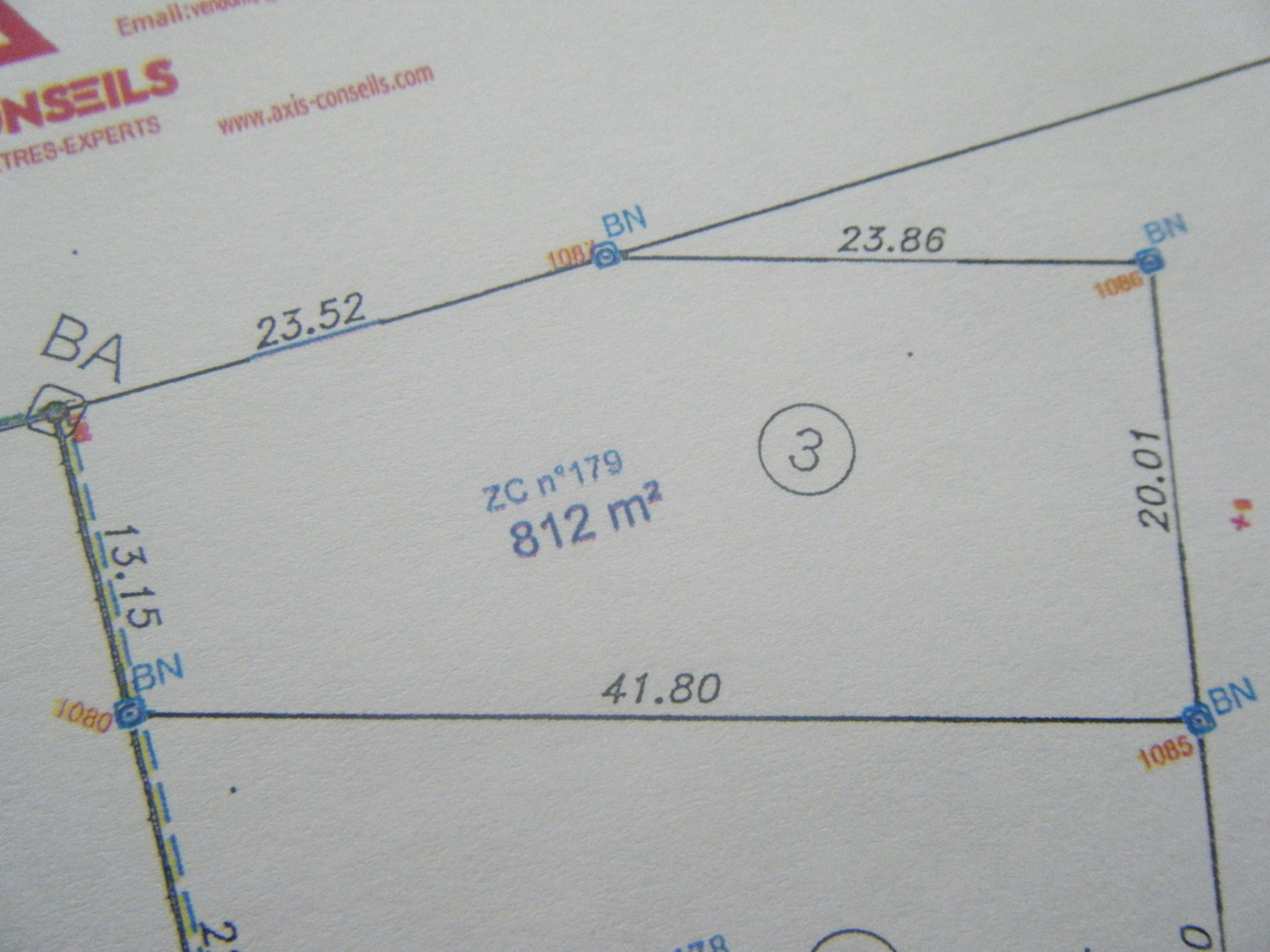 Terrain  - 812m² - CLOYES SUR LE LOIR