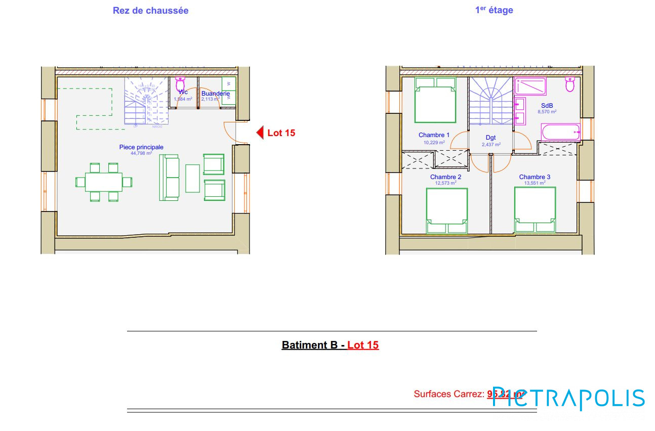 Maison 4 pièces - 107m² - CHATILLON SUR CHALARONNE