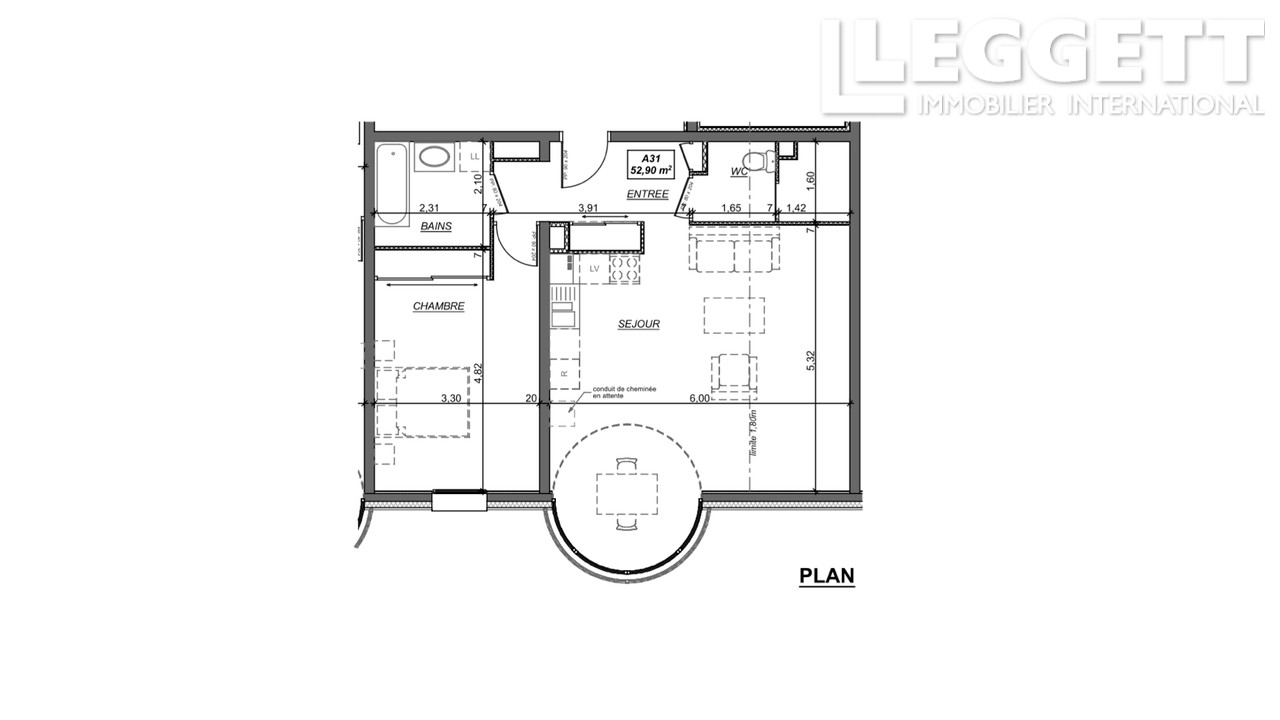 Appartement 2 pièces - 52m² - ABONDANCE