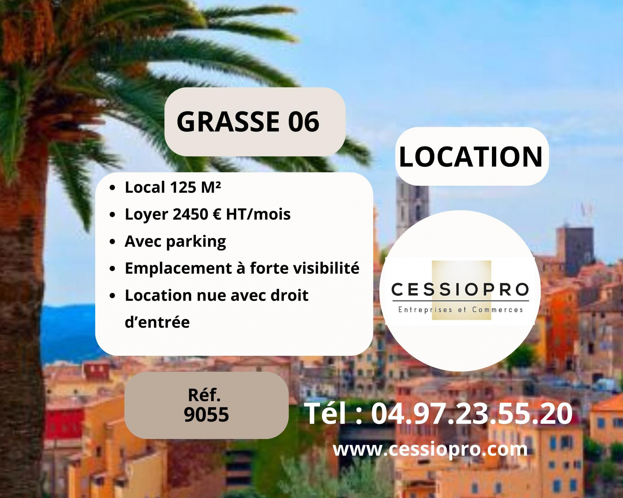 Local commercial  - 125m² - GRASSE