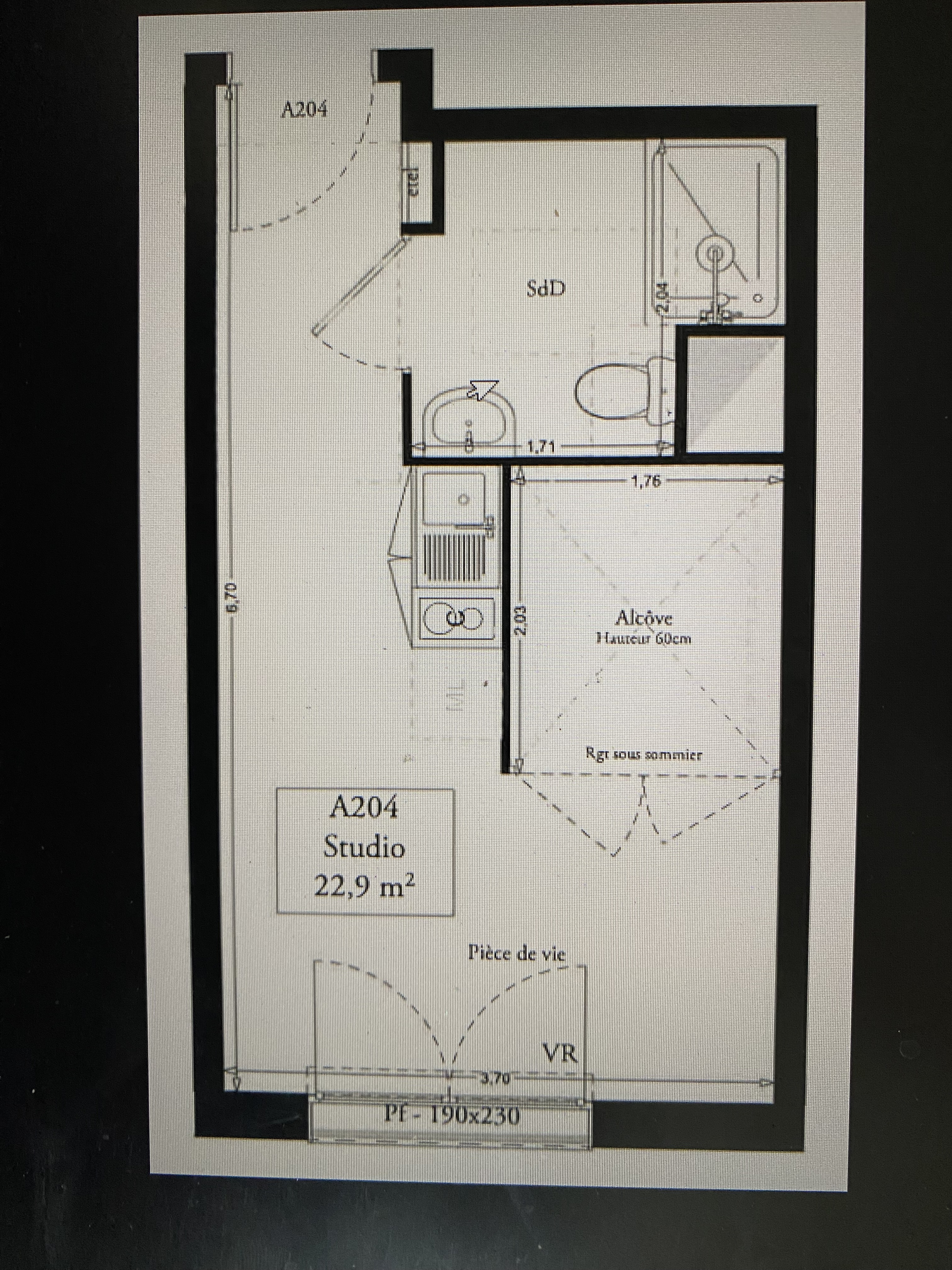 Appartement 1 pièce - 23m² - CLERMONT
