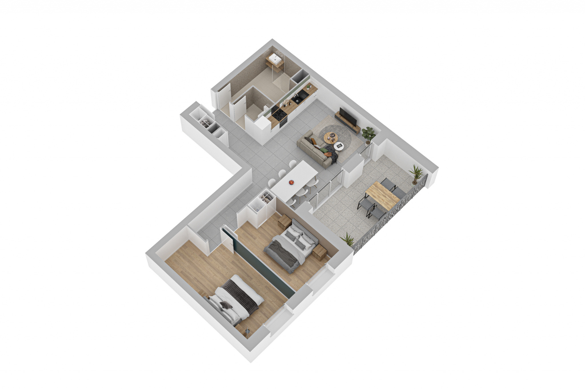 Appartement 3 pièces - 76m² - AVANNE AVENEY