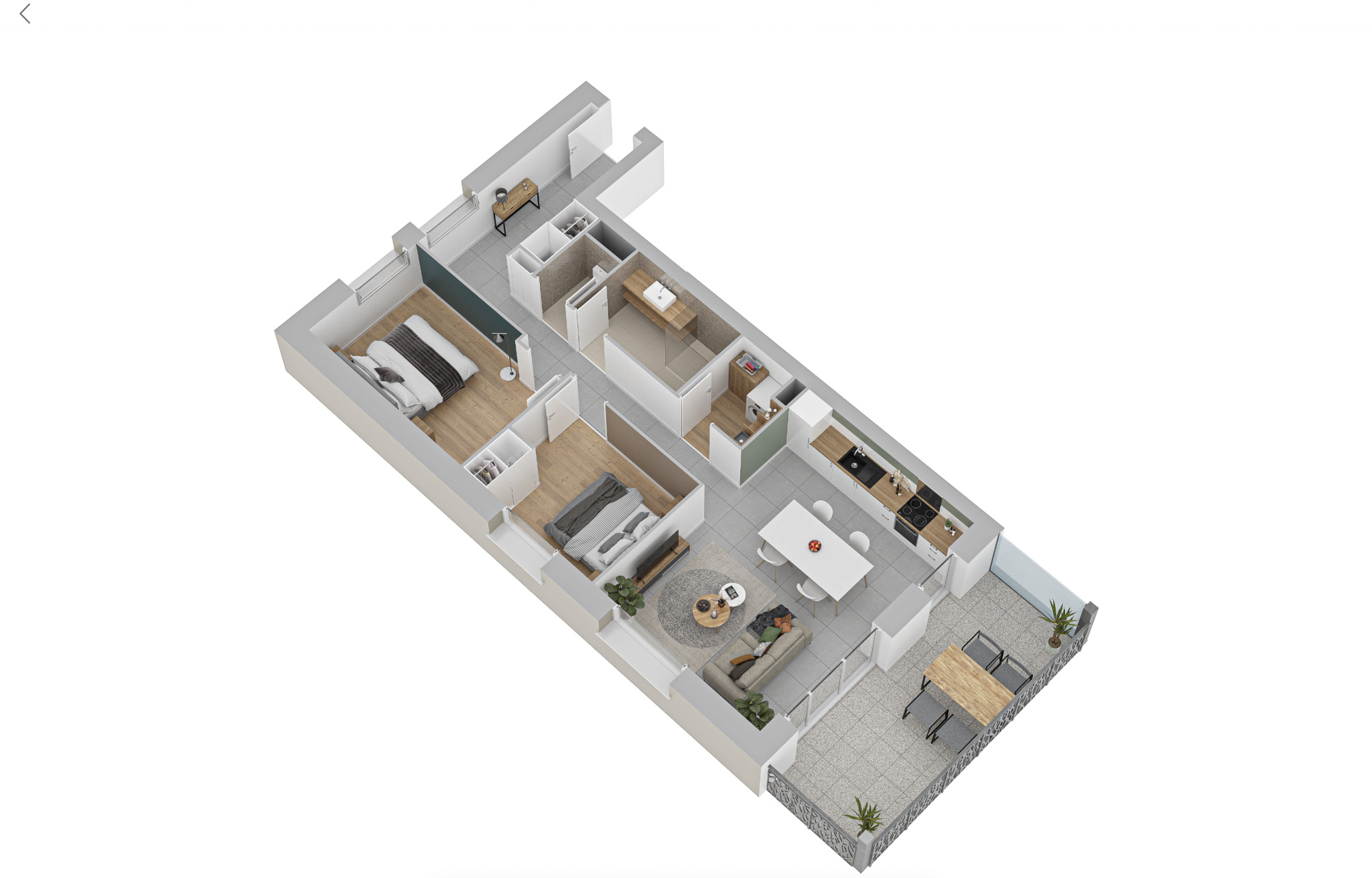 Appartement 3 pièces - 71m² - AVANNE AVENEY