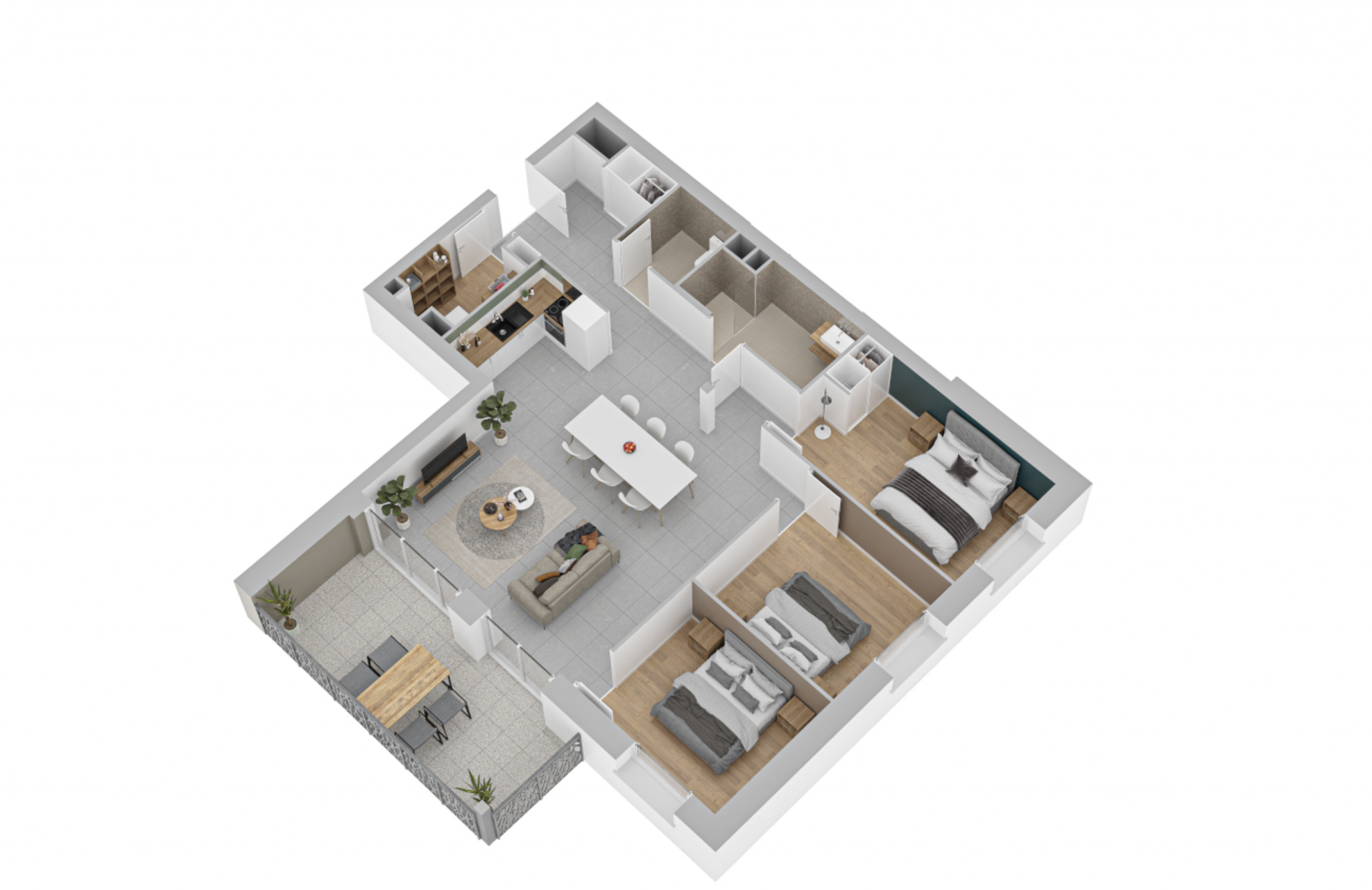 Appartement 4 pièces - 94m² - AVANNE AVENEY