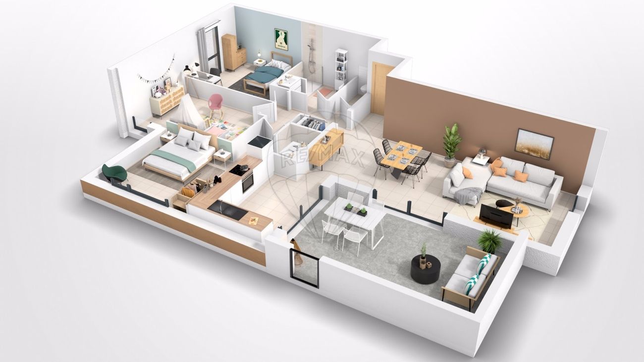Appartement 4 pièces - 90m² - ELNE