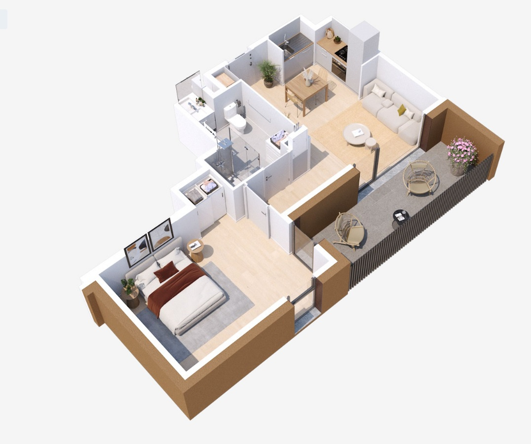 Appartement 2 pièces - 41m² - DOUVRES LA DELIVRANDE