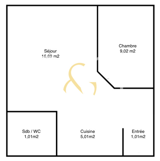 Appartement 2 pièces - 35m² - METZ METZ