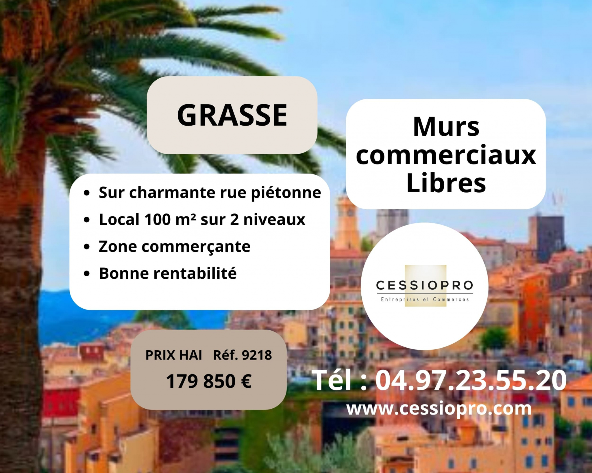 Local commercial  - 100m² - GRASSE