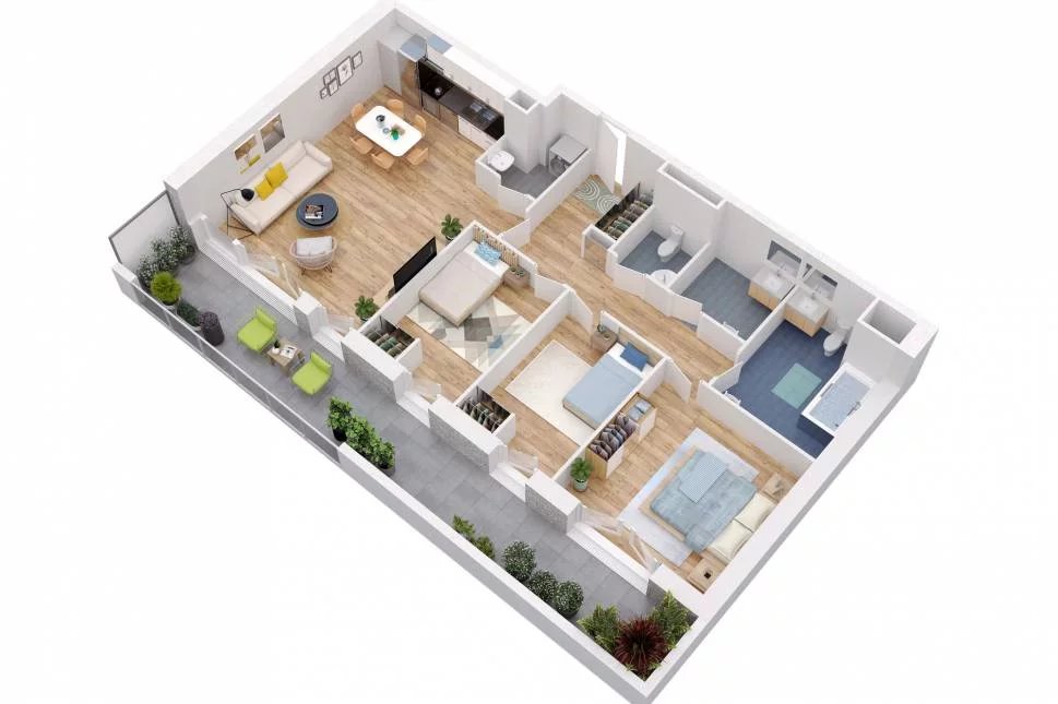 Appartement 5 pièces - 121m² - BOULOGNE SUR MER