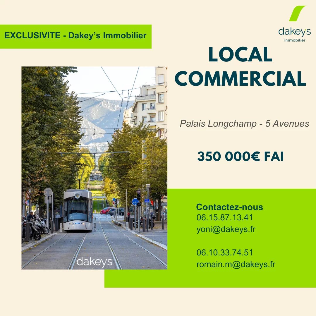 Local commercial  - 90m² - MARSEILLE  - 4ème