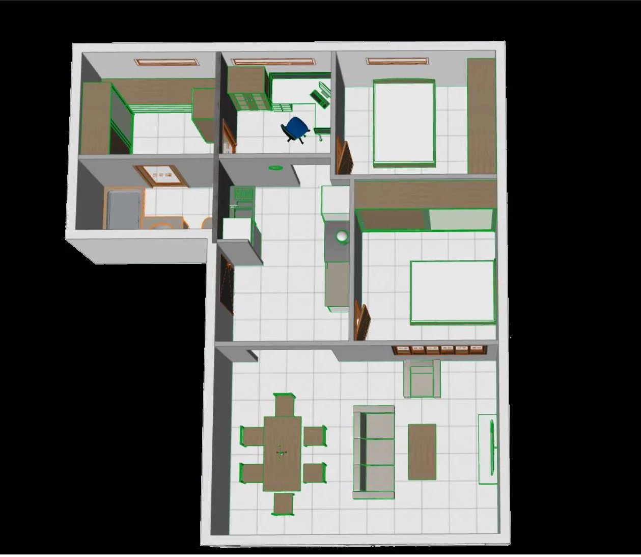 Appartement 3 pièces - 68m² - TOULOUSE