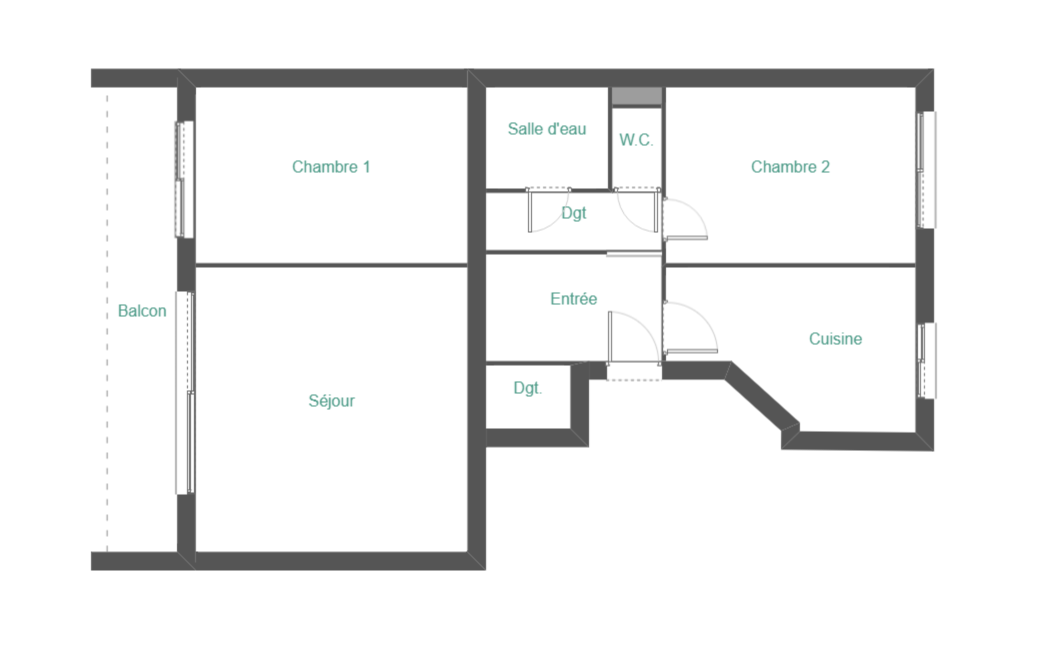 Appartement 3 pièces - 65m² - BIARRITZ