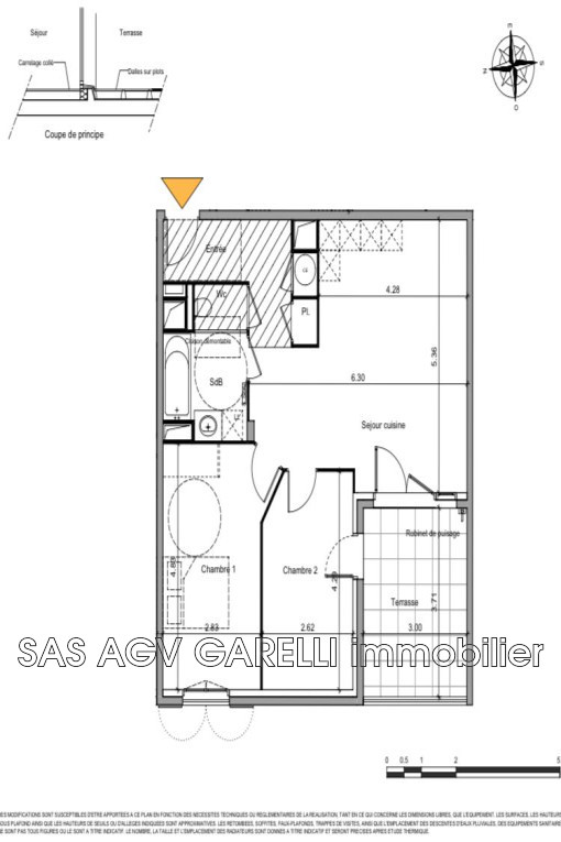 Appartement 3 pièces - 65m² - LA CRAU