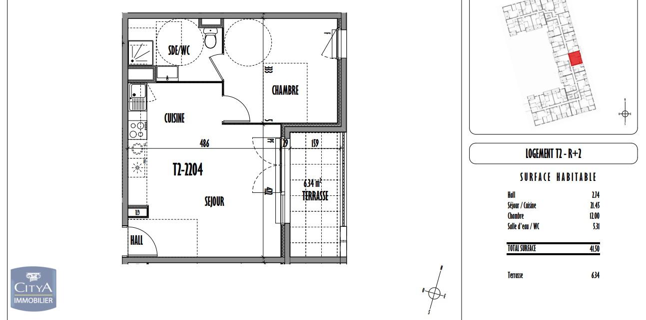 Appartement 2 pièces - 41m² - ARLES