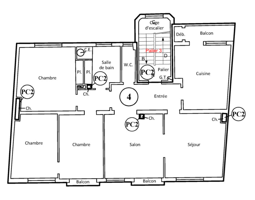 Appartement 5 pièces - 127m² - STRASBOURG
