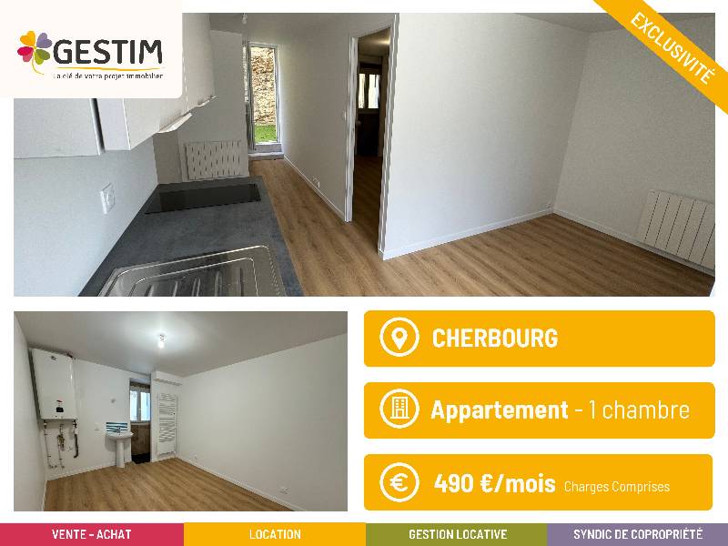 Appartement  - 27m² - CHERBOURG-EN-COTENTIN