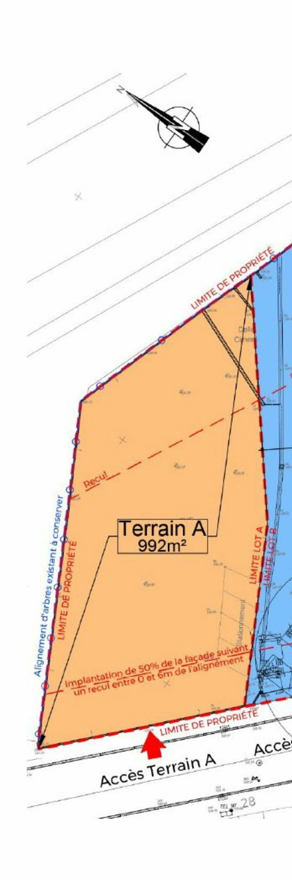 Terrain  - 992m² - CLERMONT FERRAND