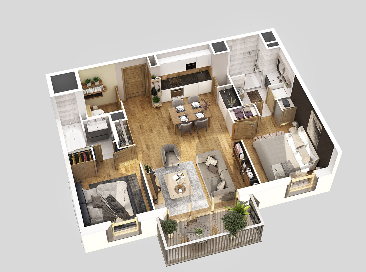 Appartement 3 pièces - 57m² - CHAMONIX MONT BLANC