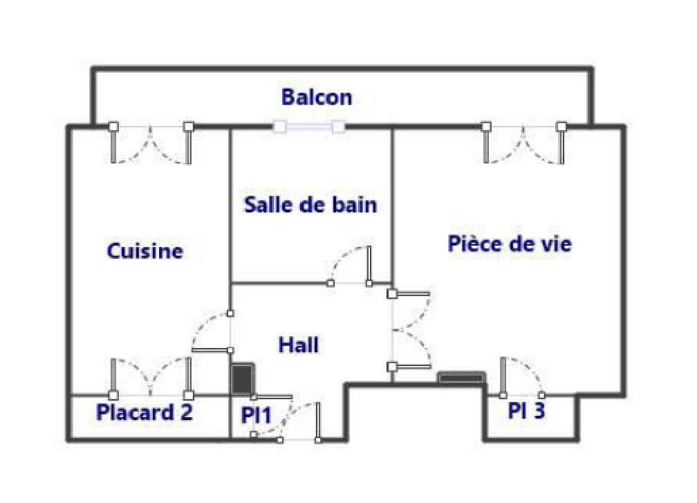 Appartement 1 pièce - 34m² - MARSEILLE  - 4ème