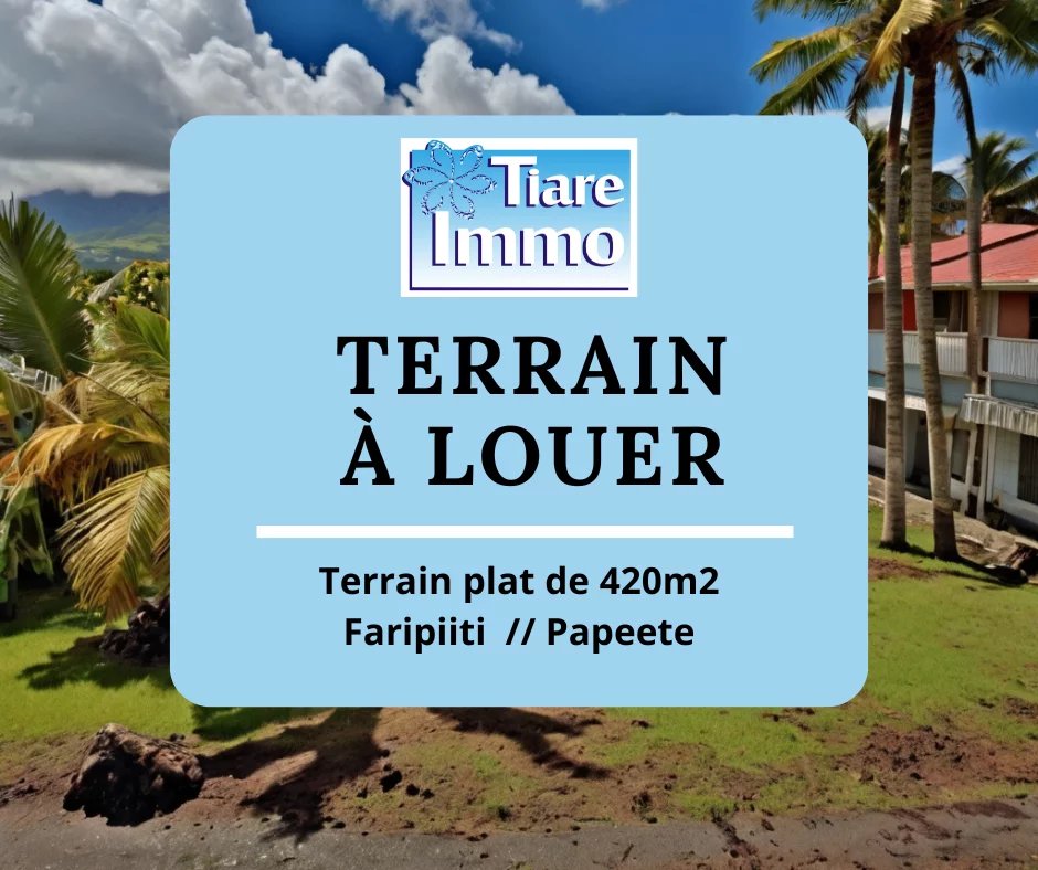 Terrain  - 400m² - PAPEETE