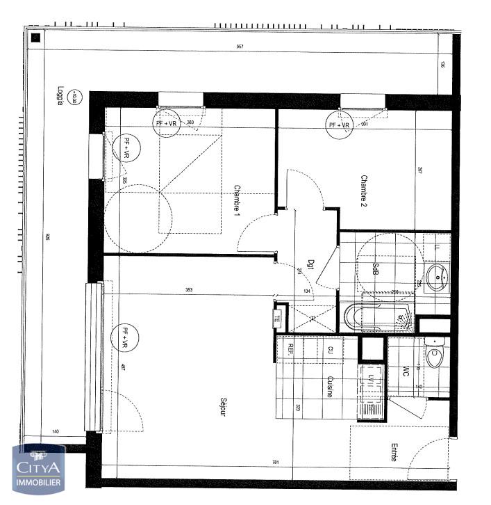 Appartement 3 pièces - 62m² - REIMS
