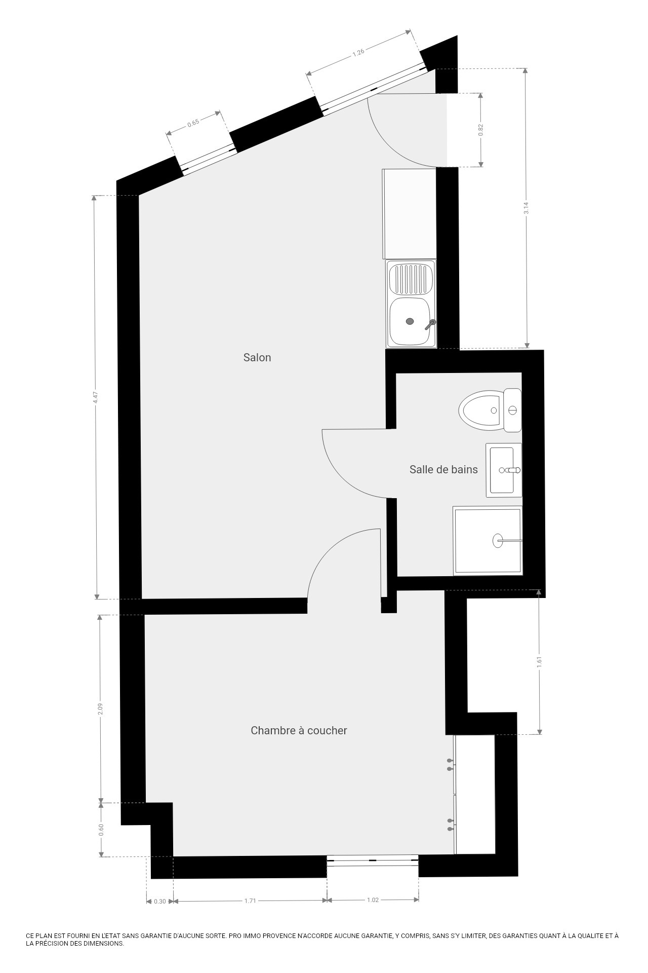 Appartement 2 pièces - 29m² - AIX EN PROVENCE
