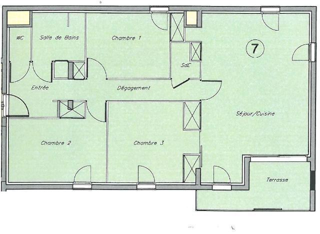 Appartement 4 pièces - 84m² - ALBIGNY SUR SAONE