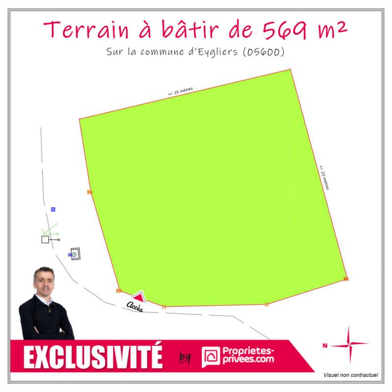 Terrain  - 569m² - EYGLIERS