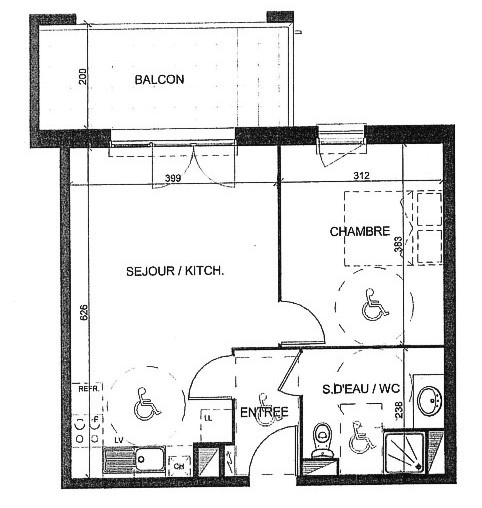 Appartement 2 pièces - 43m² - BAYONNE BAYONNE