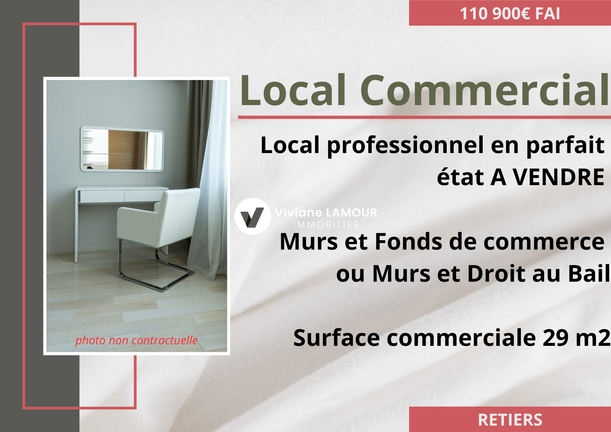 Local commercial  - 29m² - RETIERS