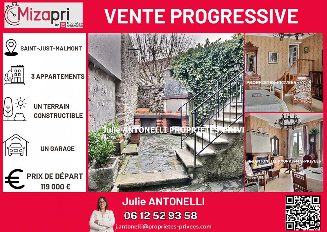 Immeuble  - 177m² - ST JUST MALMONT