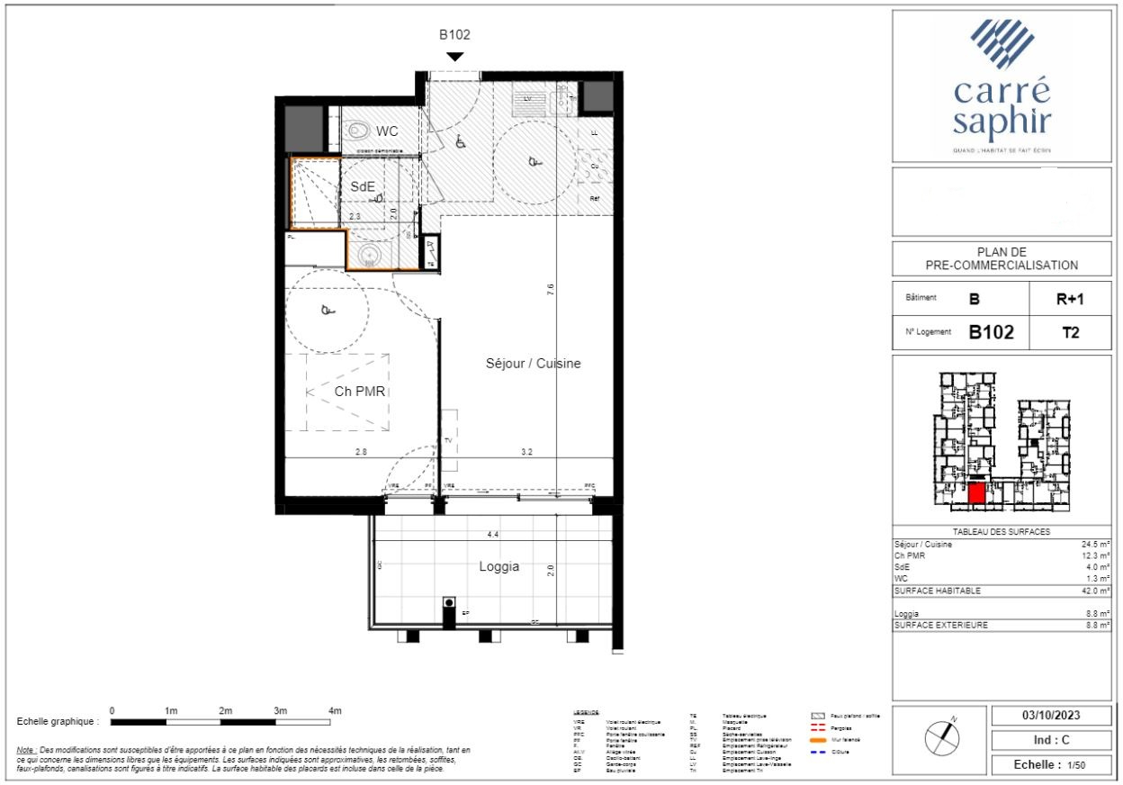 Appartement 2 pièces - 42m² - LA GRANDE MOTTE