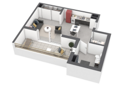 Appartement 1 pièce - 37m² - AJACCIO