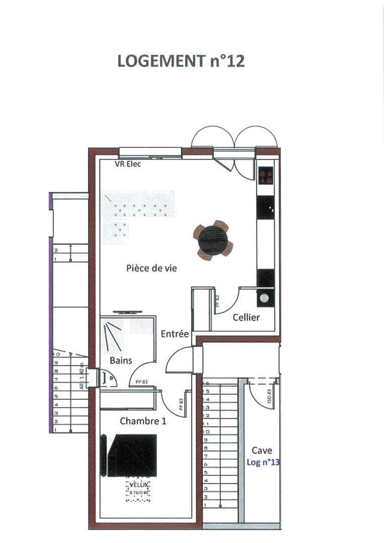 Appartement 2 pièces - 51m² - CHORGES