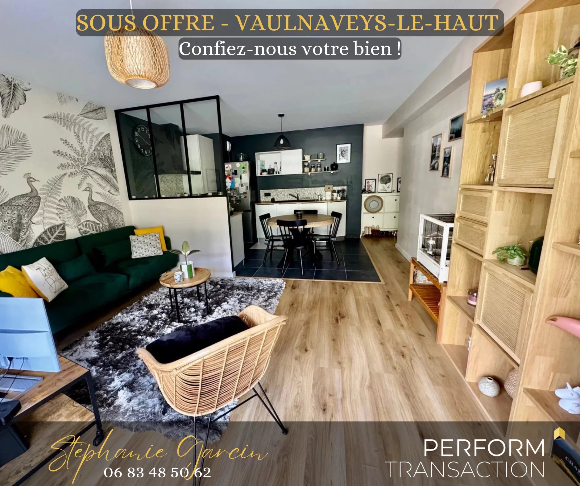Appartement 3 pièces - 68m² - VAULNAVEYS LE HAUT