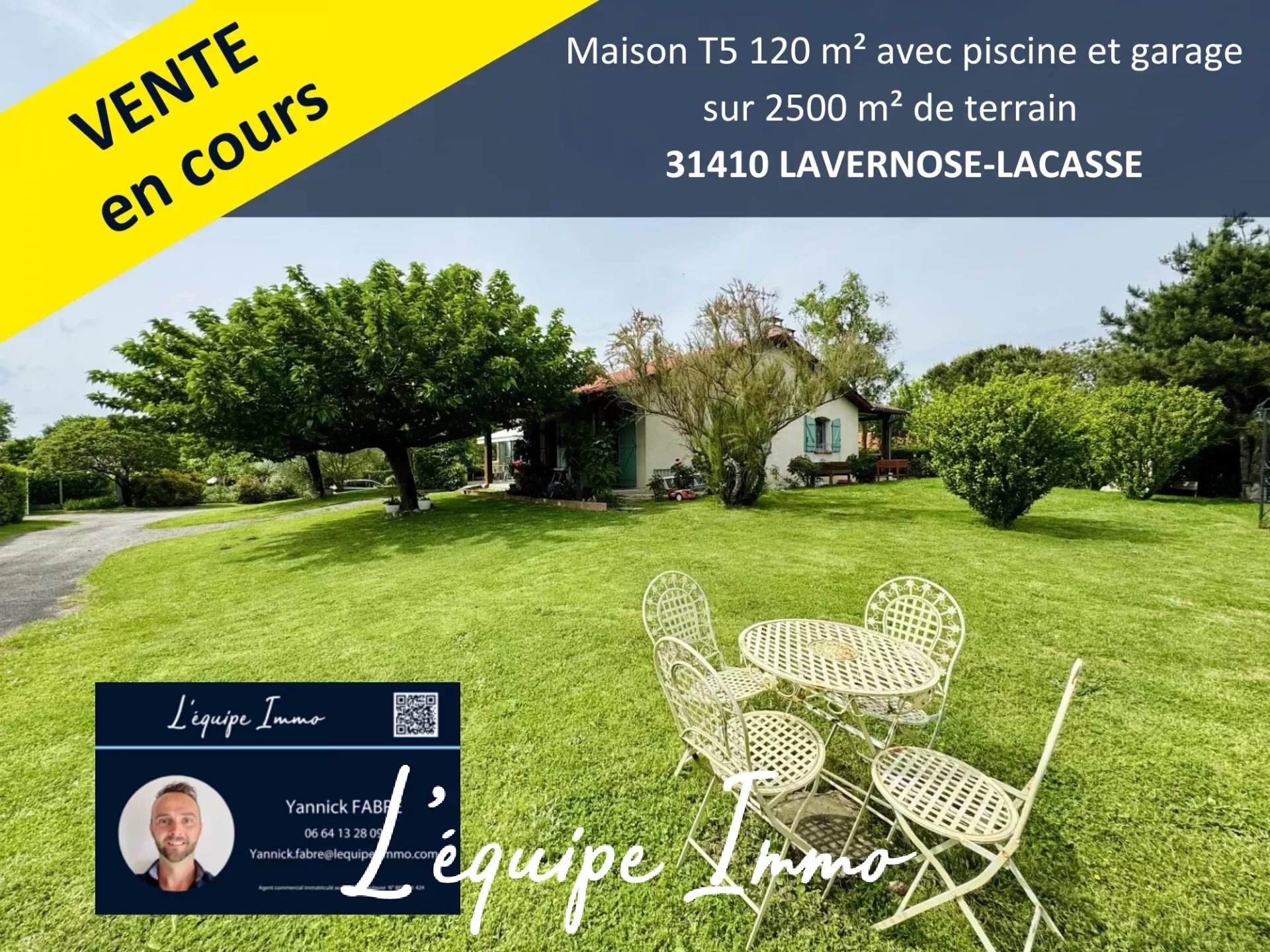 Maison 5 pièces - 120m² - LAVERNOSE LACASSE