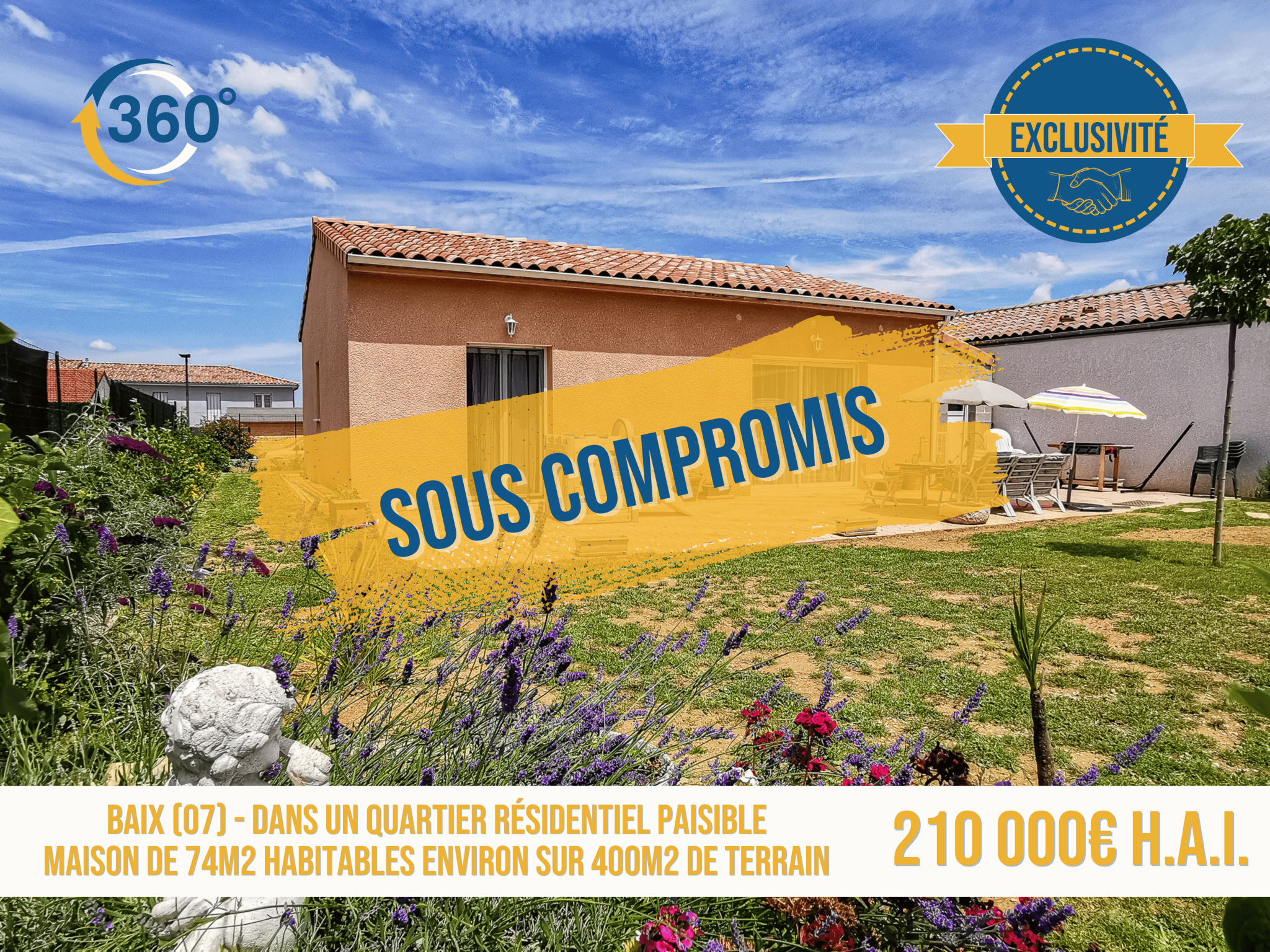 Maison 3 pièces - 74m² - BAIX