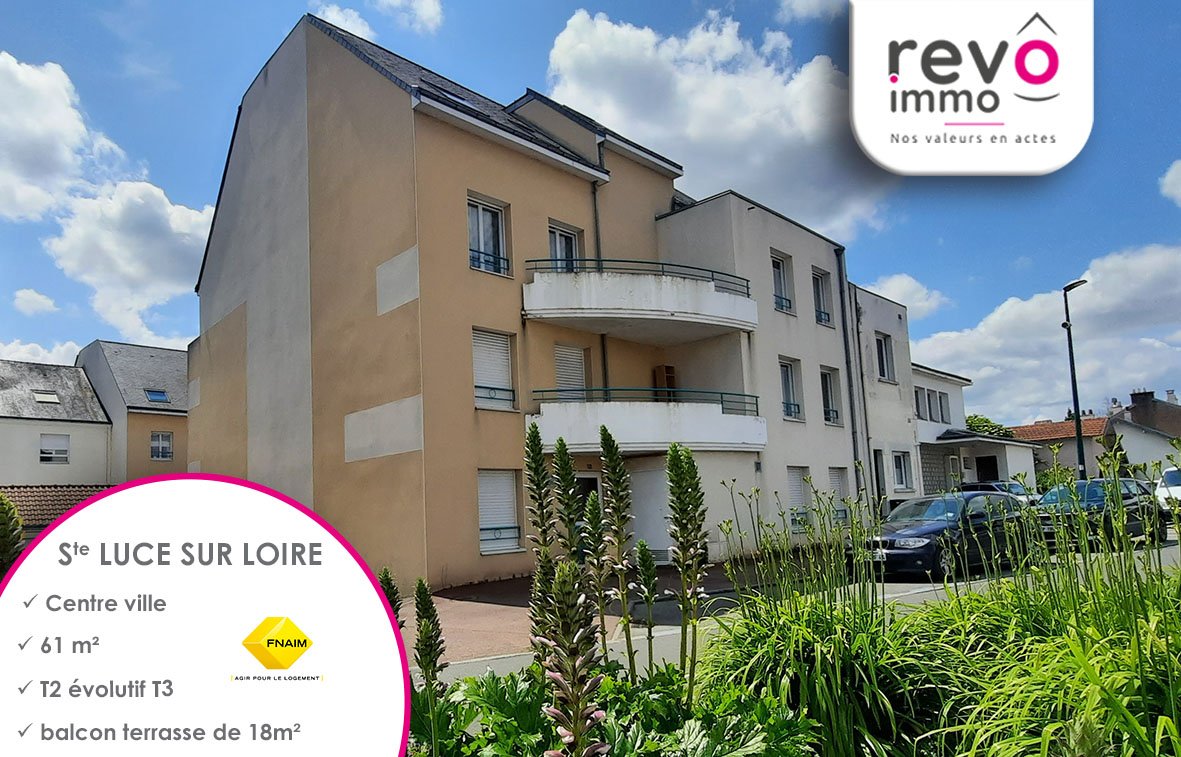 Appartement 3 pièces - 61m² - STE LUCE SUR LOIRE