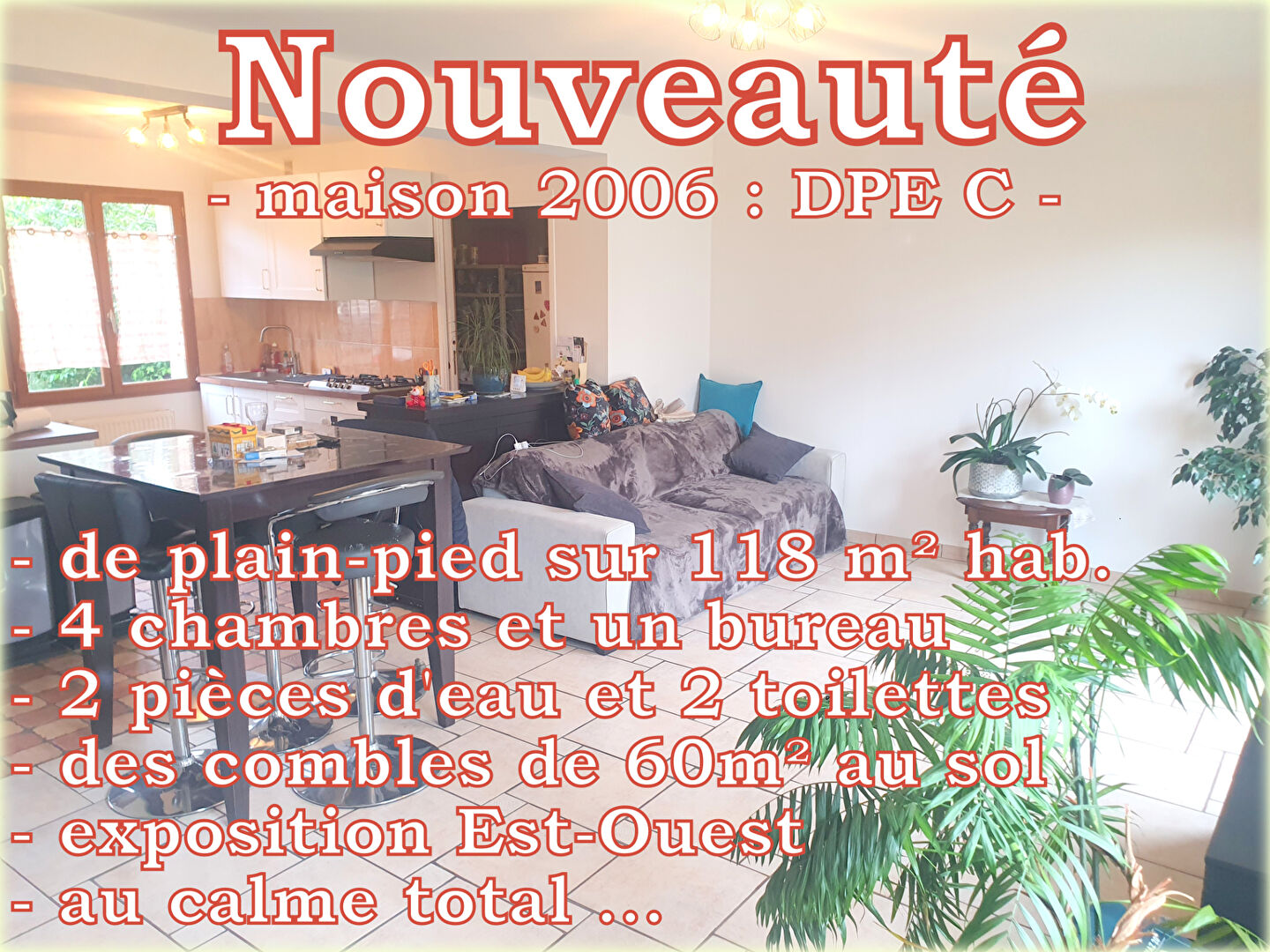 Maison 6 pièces - 118m²