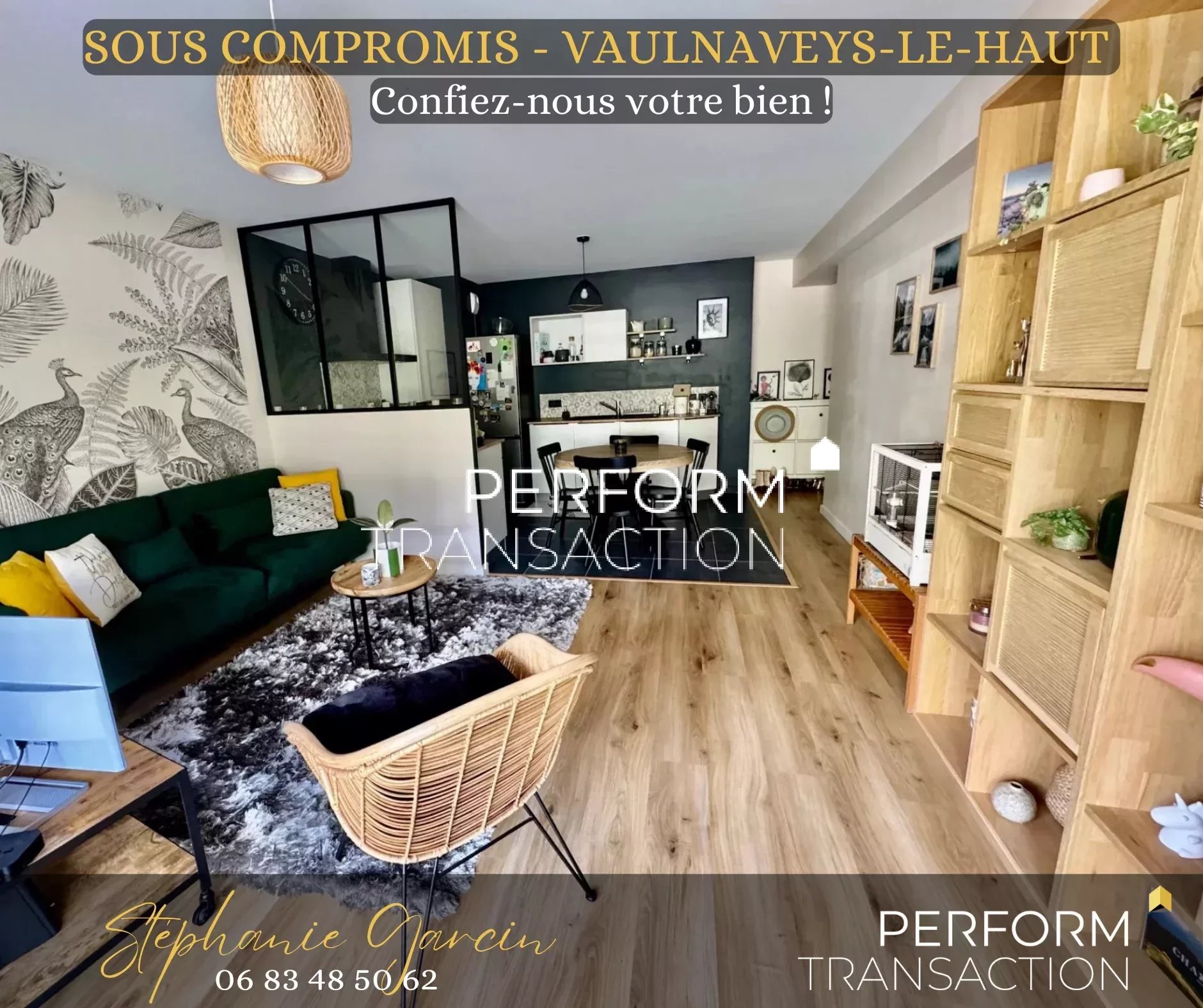 Appartement 3 pièces - 68m² - VAULNAVEYS LE HAUT