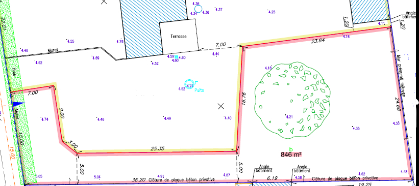 Terrain  - 846m²