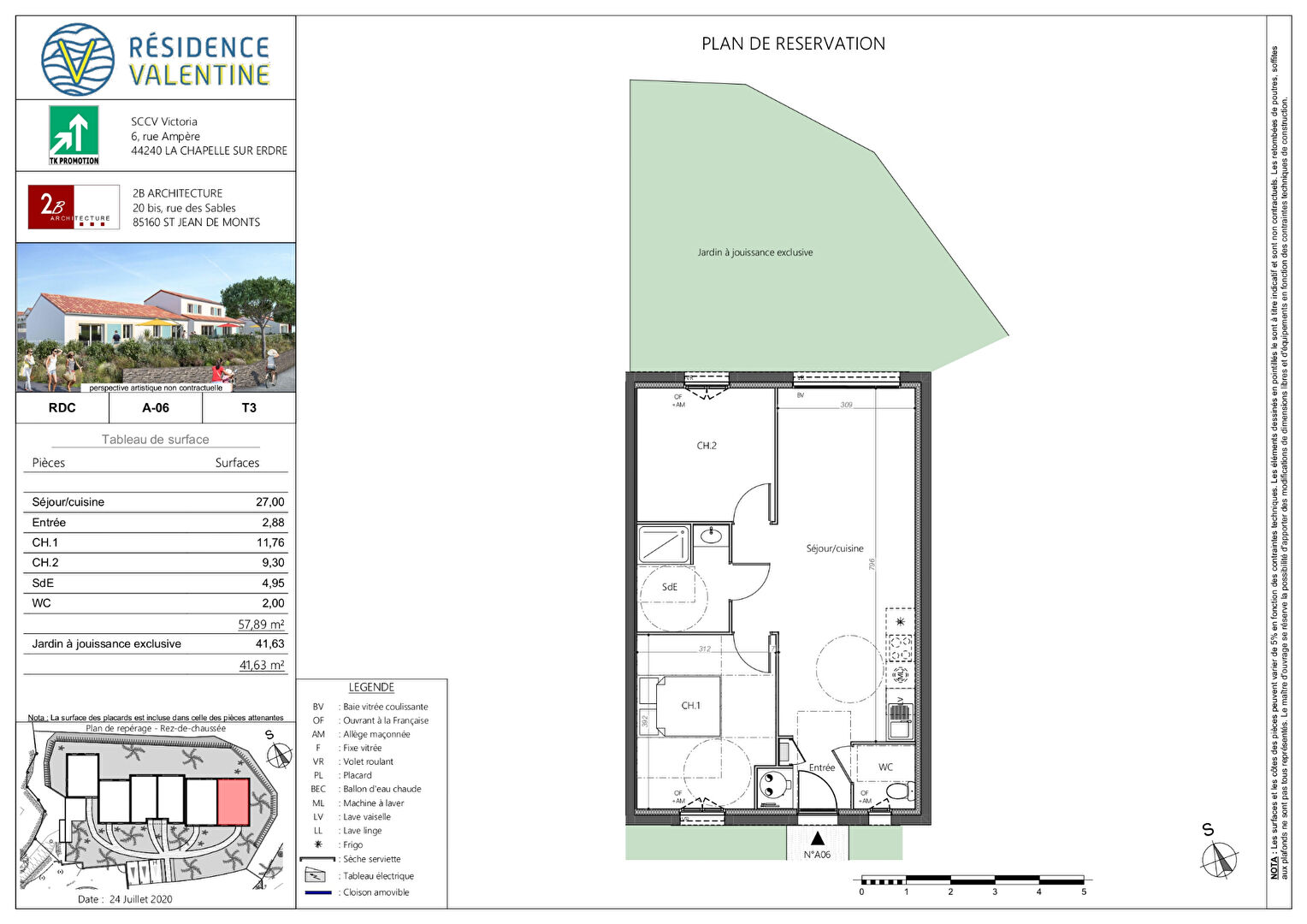 Maison 3 pièces - 57m² 