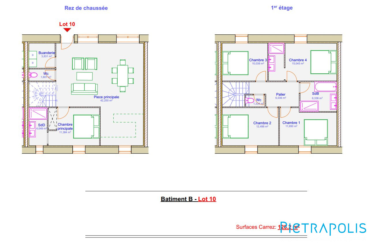 Maison 7 pièces - 139m² - CHATILLON SUR CHALARONNE