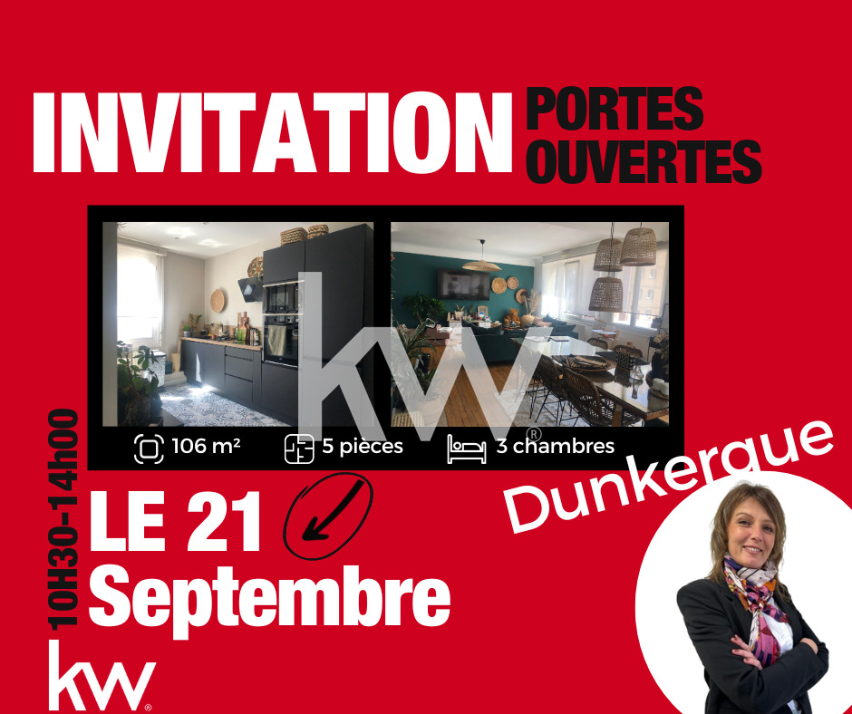 Appartement 5 pièces - 106m² - DUNKERQUE