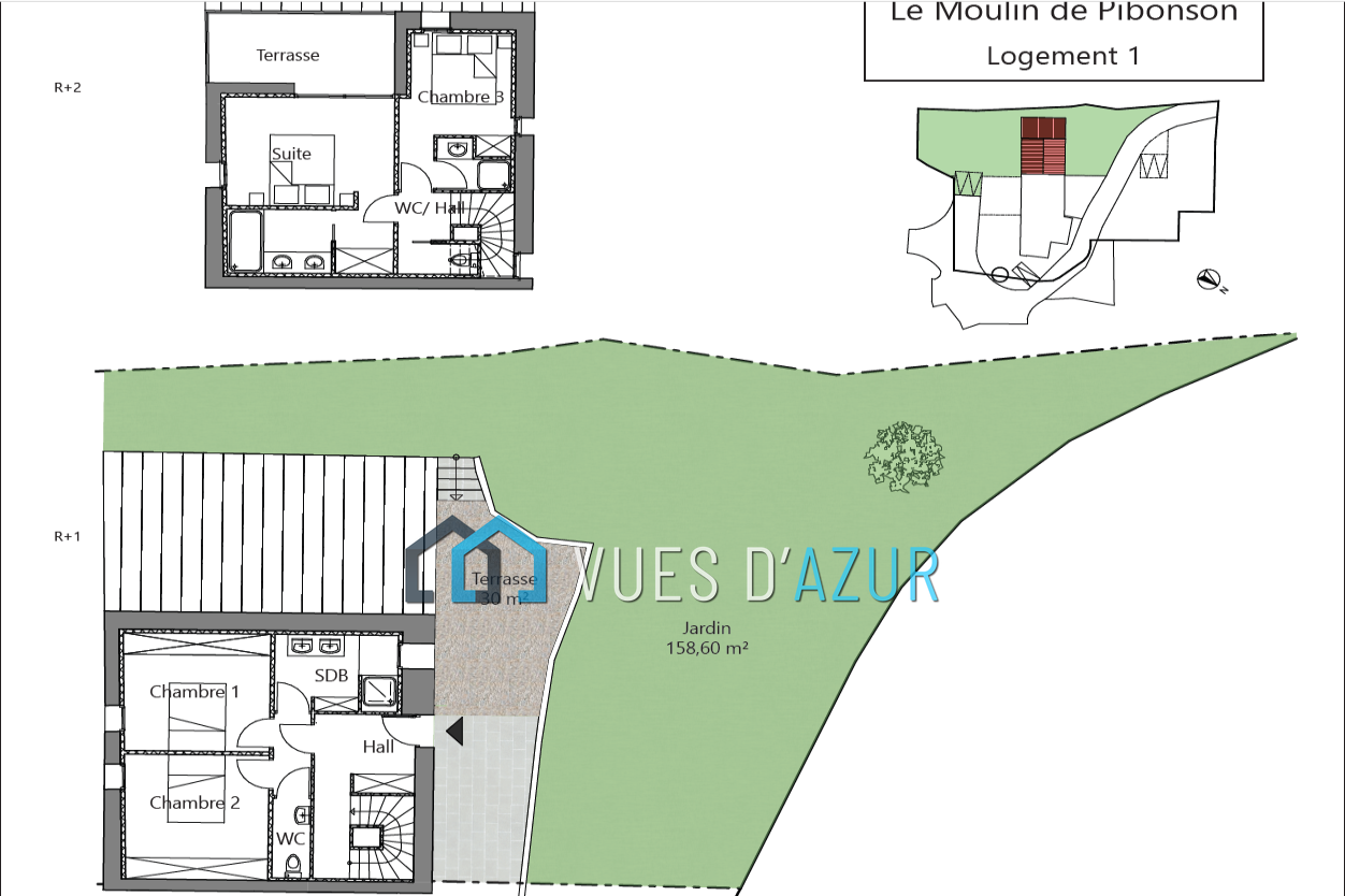 Maison 5 pièces - 159m² - MOUGINS