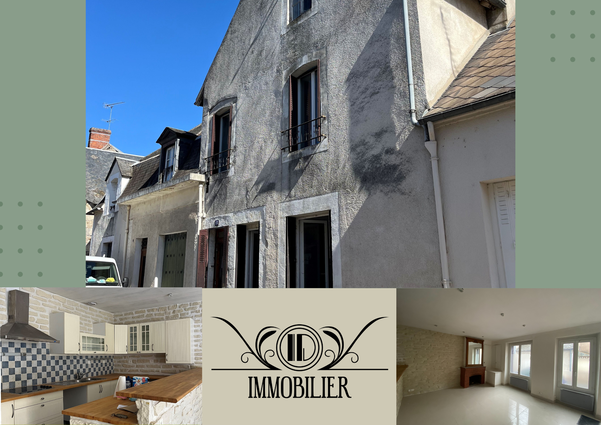 Maison 3 pièces - 63m² - BRIARE