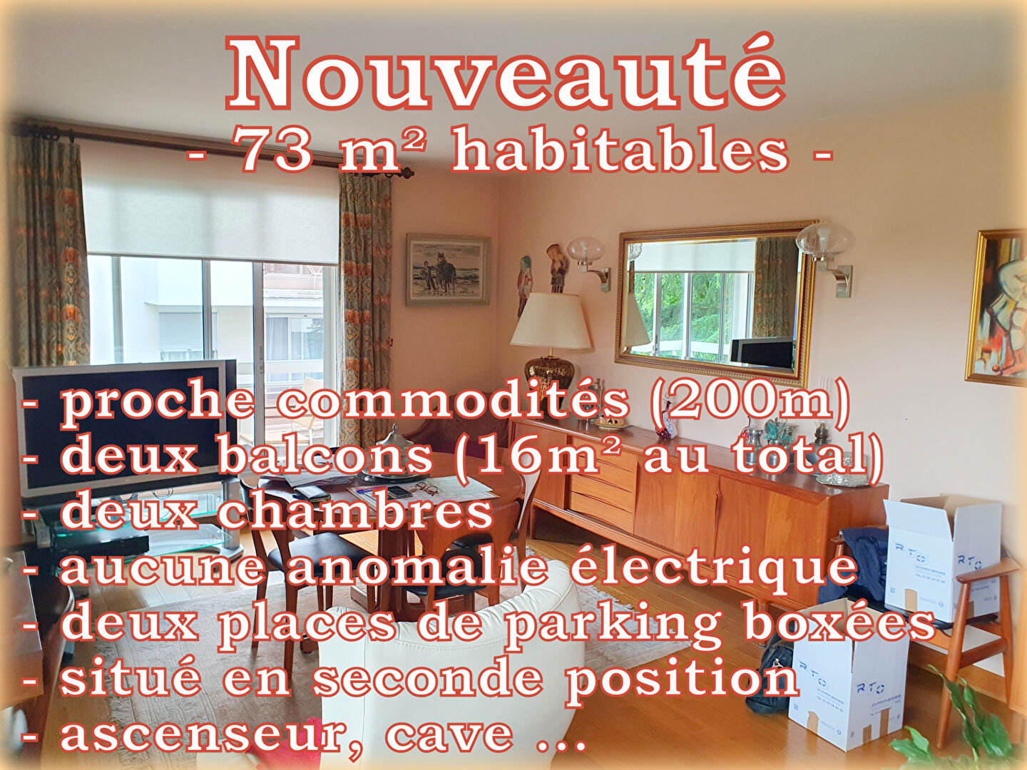 Appartement 3 pièces - 73m²