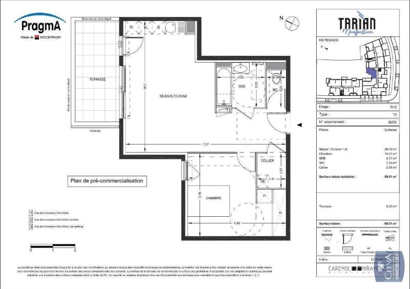 Appartement 2 pièces - 50m² - MONTPELLIER