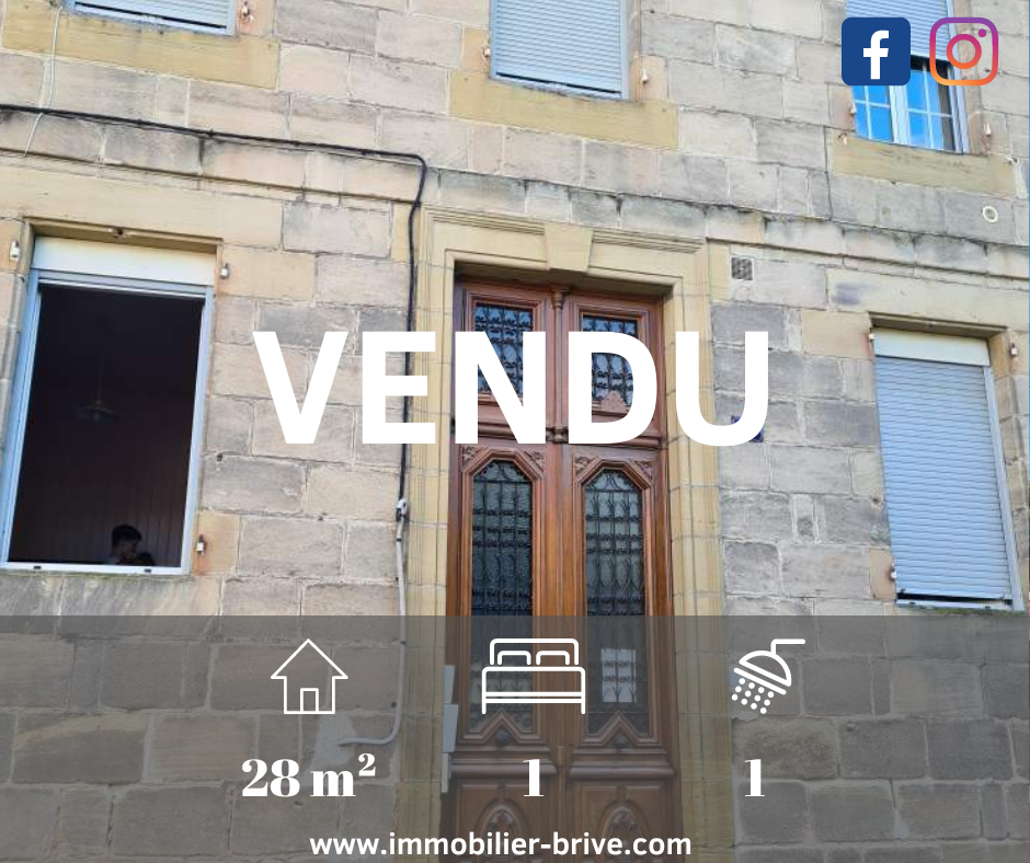 Appartement 1 pièce - 28m² - BRIVE LA GAILLARDE